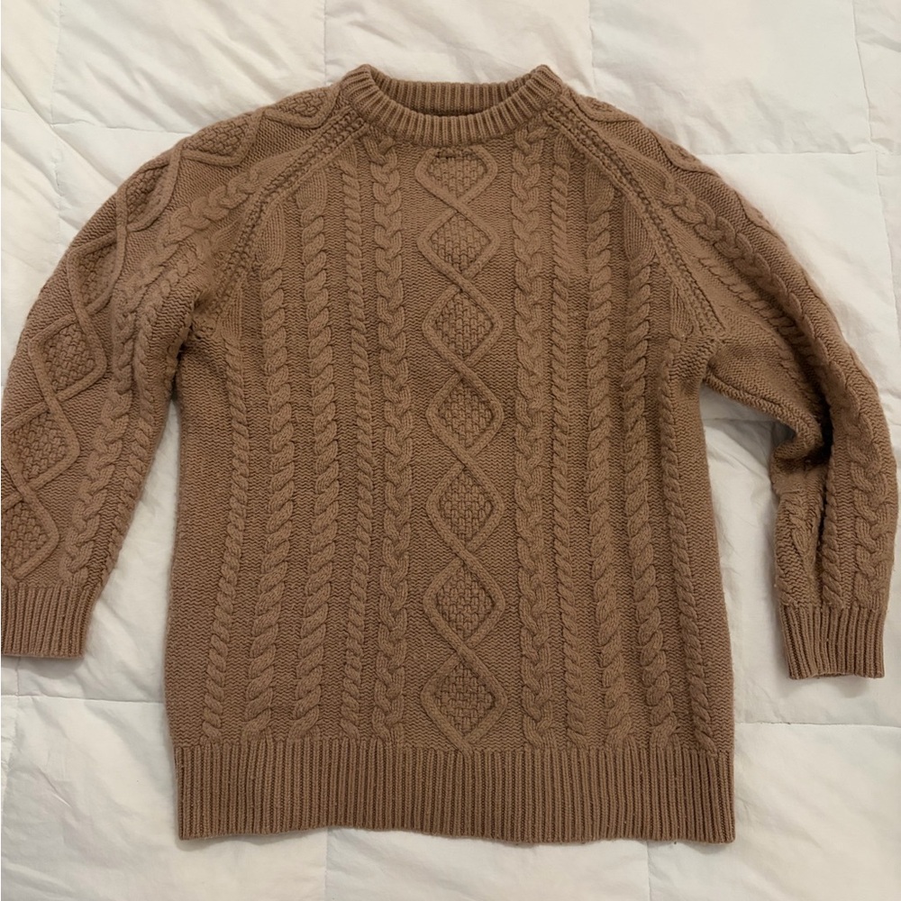 Aritzia Women’s Cable Knit Sweater - Brown